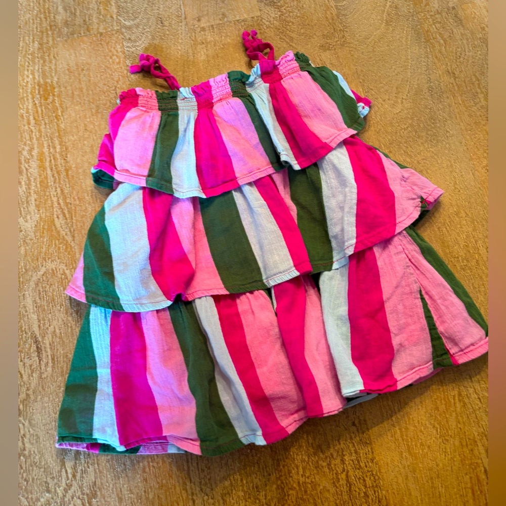 Janie and Jack Multi Layer Striped Sundress
